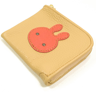L字ファスナーミニ財布：ウサギ（兎）